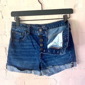 Gap 3 inch button fly denim short Size 26